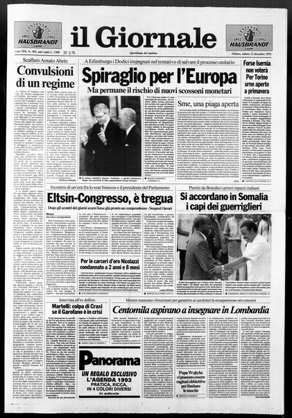 Il giornale : quotidiano del mattino